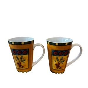 MSC Joie De Vivre Ceramic Coffee Mugs Set of 2